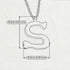 S - Letter Name Necklace Initial Necklace