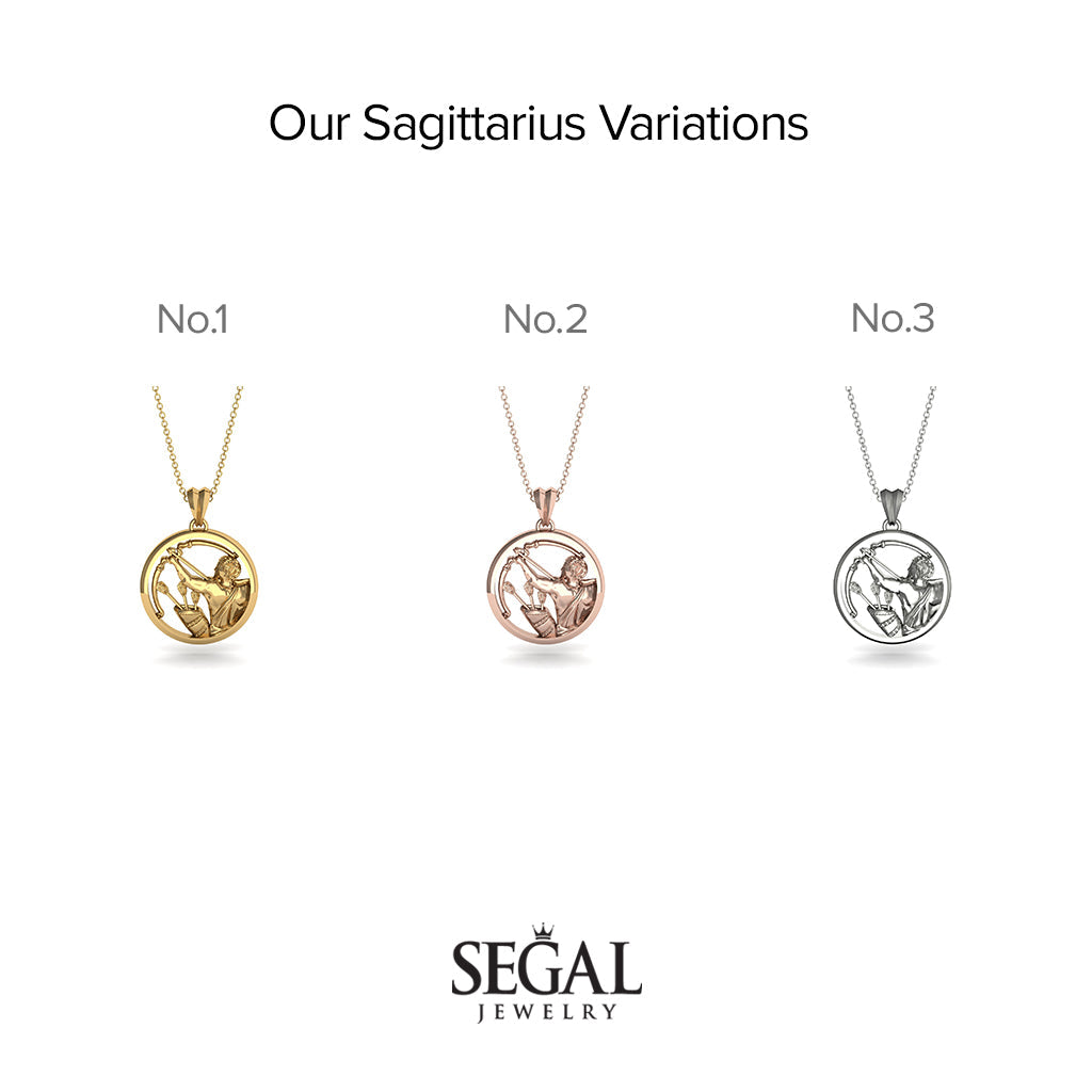 Elegant Zodiac Pendant - Sagittarius No. 2