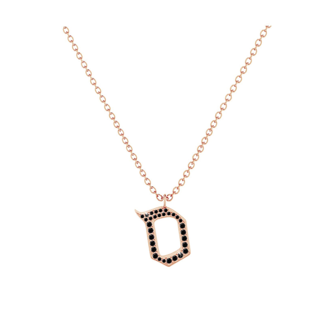 Sameh - Hebrew Alef-Bet letter diamond Necklace - Sameh letter
