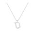 Sameh - Hebrew Alef-Bet letter diamond Necklace - Sameh letter
