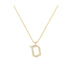 Sameh - Hebrew Alef-Bet letter diamond Necklace - Sameh letter