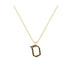 Sameh - Hebrew Alef-Bet letter diamond Necklace - Sameh letter