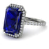 Ruben's custom Halo Emerald Cut Halo Sapphire Engagement Ring - Izabella No. 150