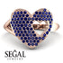Sapphire Heart With Missing Piece - Camille No. 14 image 3