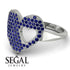 Sapphire Heart With Missing Piece - Camille No. 15 image 6