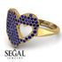 Sapphire Heart With Missing Piece - Camille No. 13 image 6