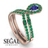 Sapphire Pear Shape Stacking Bridal Set - Emilia No. 29 image 2