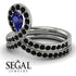 Sapphire Pear Shape Stacking Bridal Set - Emilia No. 45 image 5