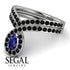 Sapphire Pear Shape Stacking Bridal Set - Emilia No. 45 image 6