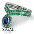 Sapphire Pear Shape Stacking Bridal Set - Emilia No. 30 image 6