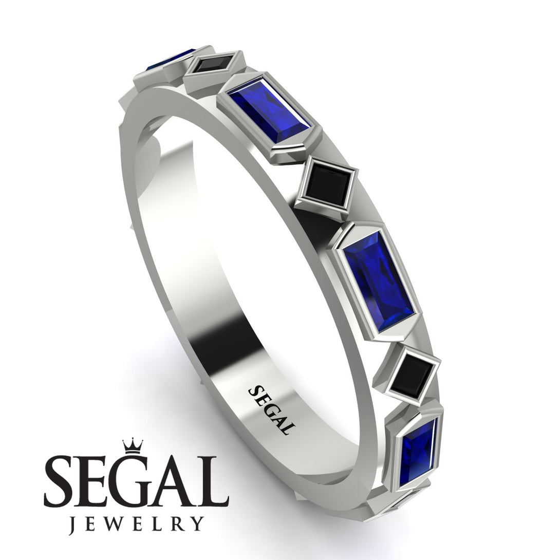 Sapphire Baguette & Princess Eternity Band - Andrea No. 69