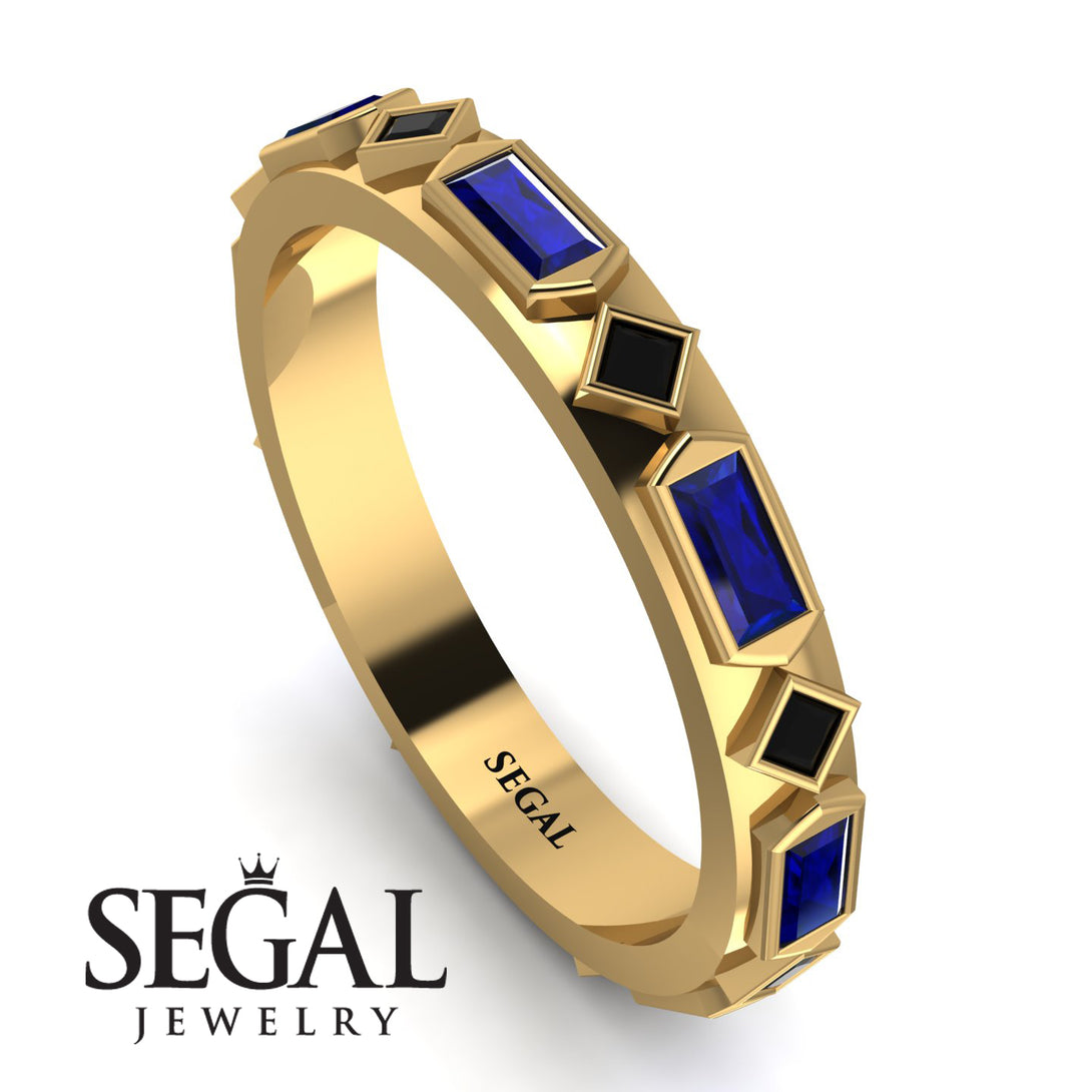 Sapphire Baguette & Princess Eternity Band - Andrea No. 67