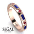 Sapphire Baguette & Princess Eternity Band - Andrea No. 71 image 2