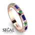 Sapphire Baguette & Princess Eternity Band - Andrea No. 65 image 2