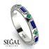 Sapphire Baguette & Princess Eternity Band - Andrea No. 66 image 2