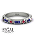 Sapphire Baguette & Princess Eternity Band - Andrea No. 72