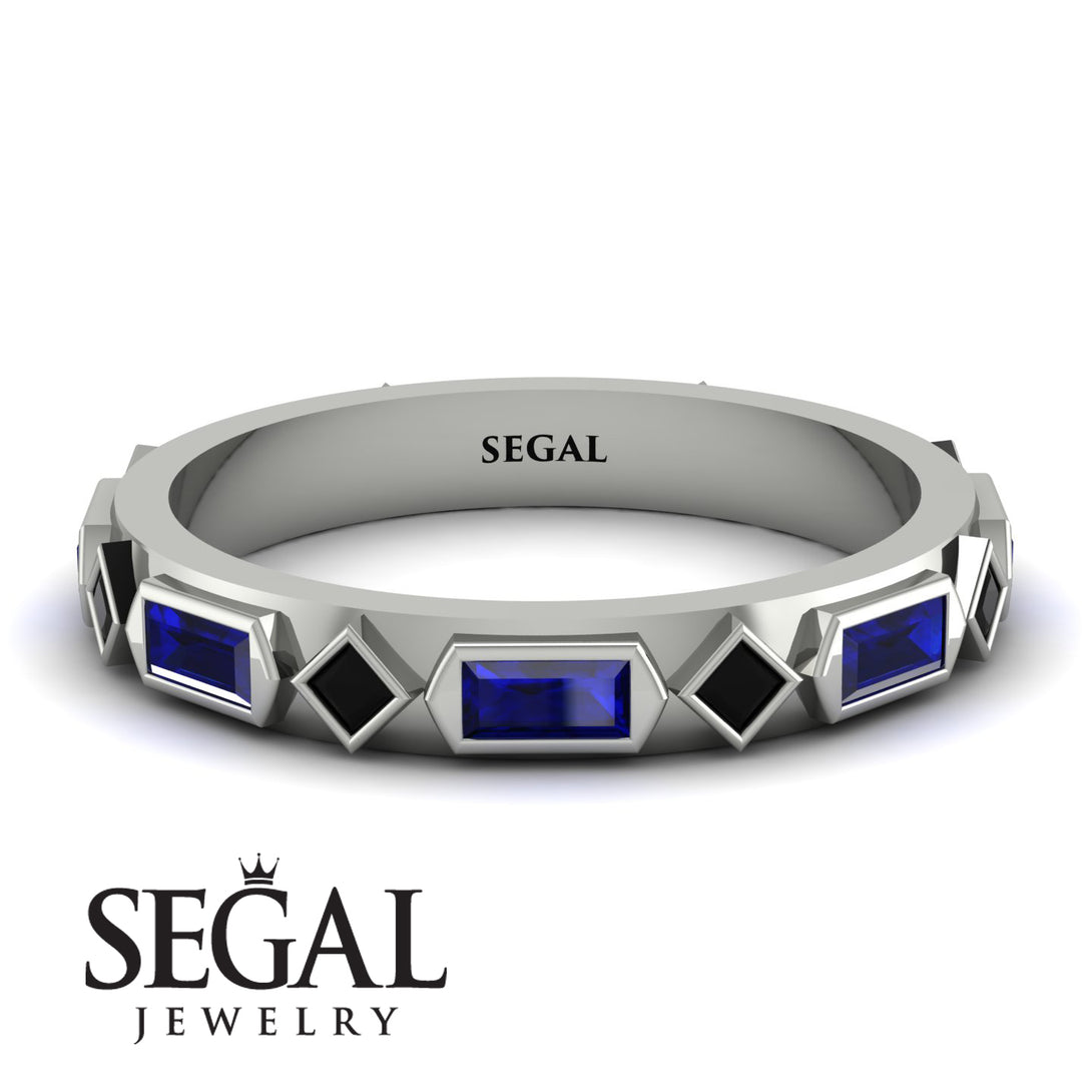 Sapphire Baguette & Princess Eternity Band - Andrea No. 69
