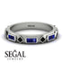 Sapphire Baguette & Princess Eternity Band - Andrea No. 69