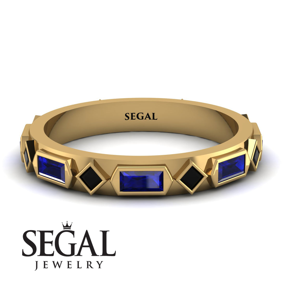Sapphire Baguette & Princess Eternity Band - Andrea No. 67