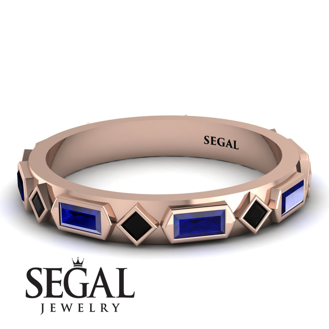 Sapphire Baguette & Princess Eternity Band - Andrea No. 68
