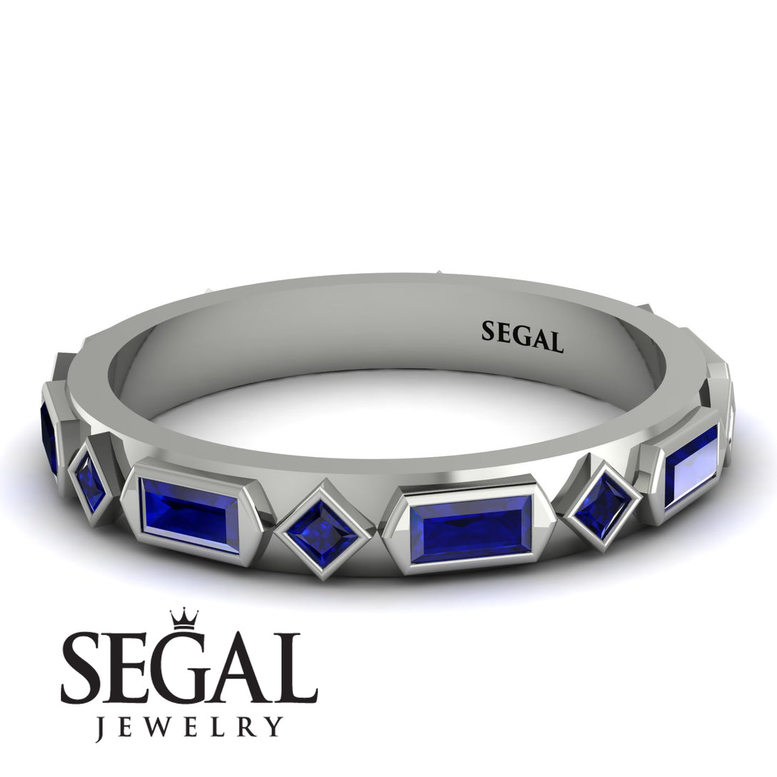 Sapphire Baguette & Princess Eternity Band - Andrea No. 75