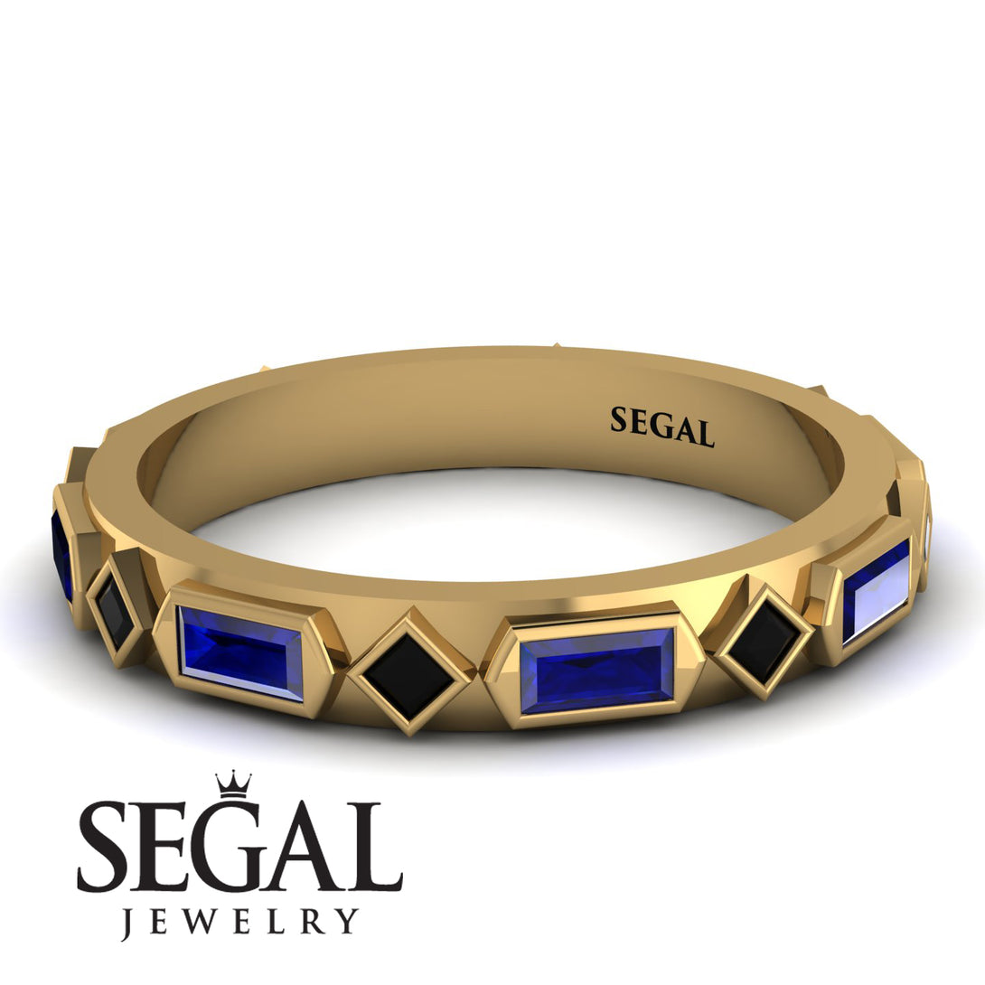 Sapphire Baguette & Princess Eternity Band - Andrea No. 67