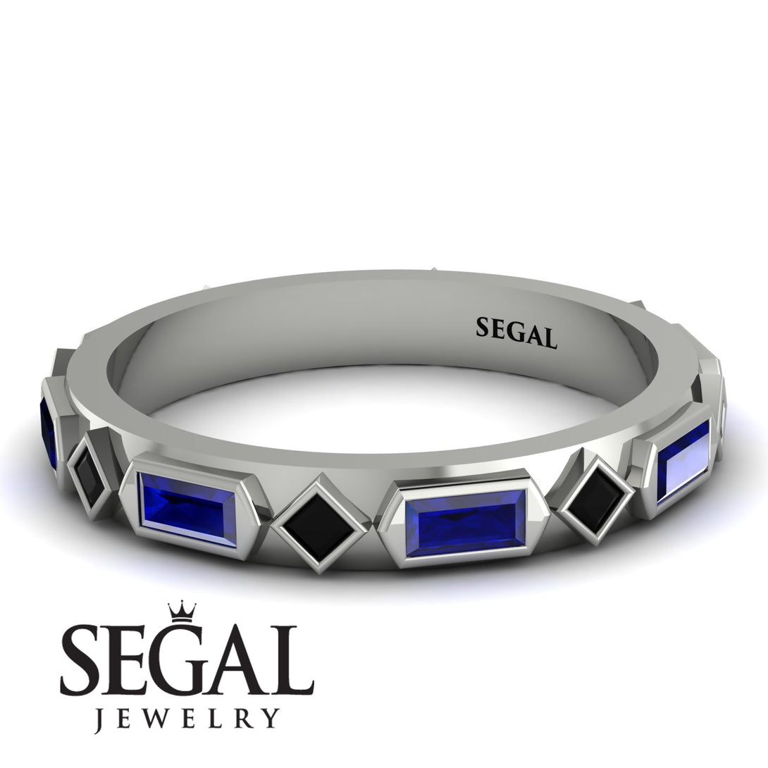 Sapphire Baguette & Princess Eternity Band - Andrea No. 69