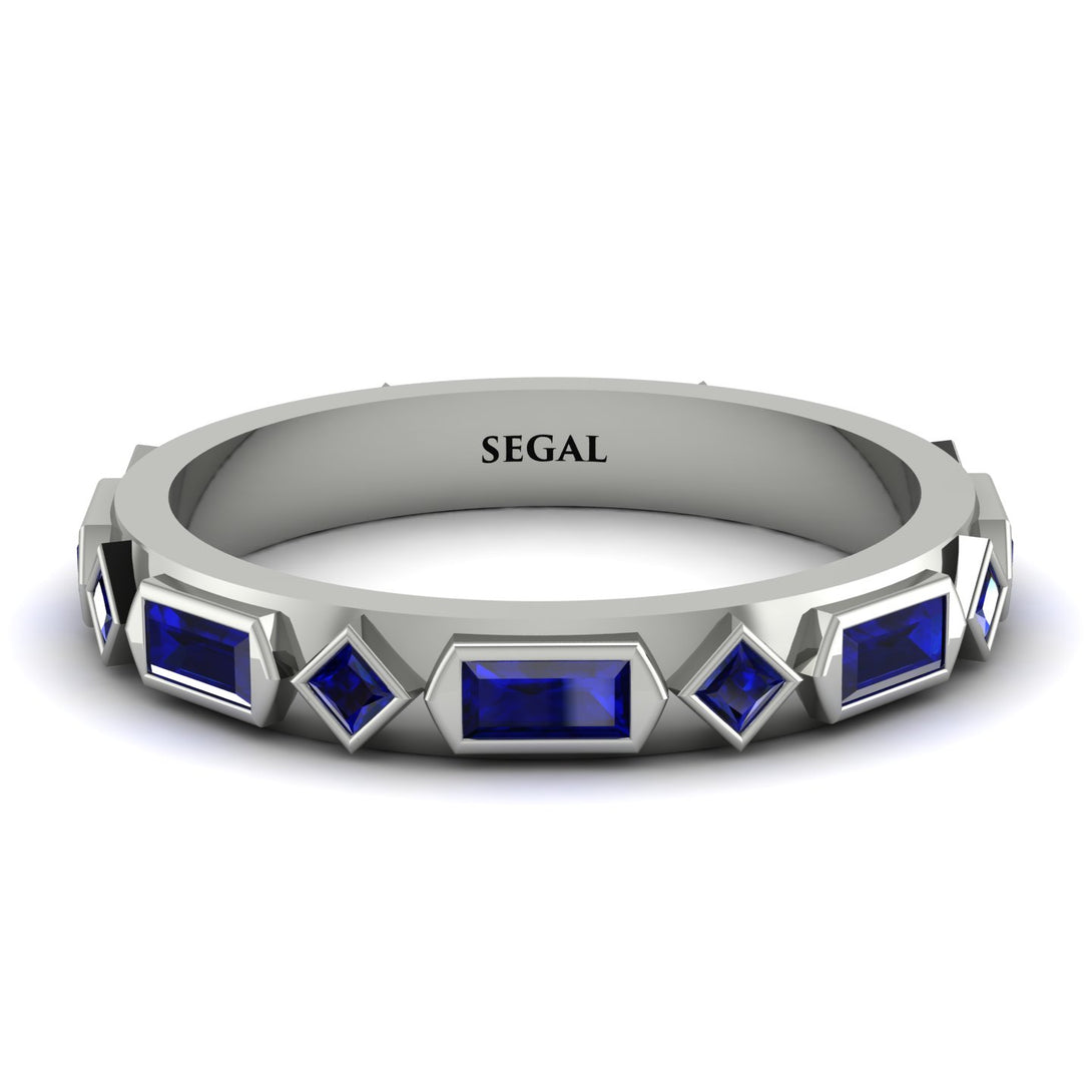 Sapphire Baguette & Princess Eternity Band - Andrea No. 75