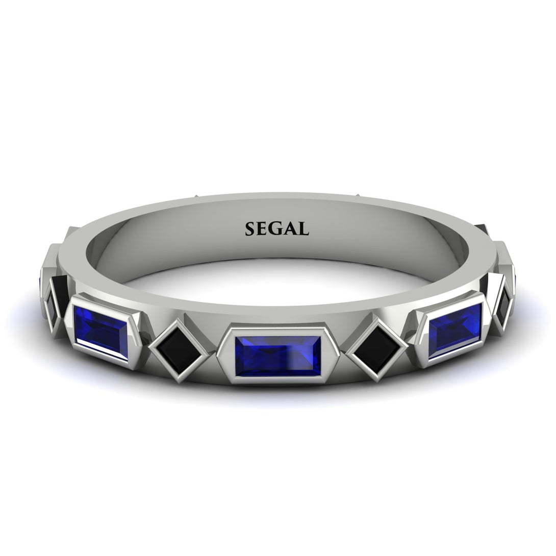 Sapphire Baguette & Princess Eternity Band - Andrea No. 69