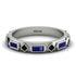 Sapphire Baguette & Princess Eternity Band - Andrea No. 69 image 1