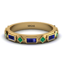 Sapphire Baguette & Princess Eternity Band - Andrea No. 64 image 1