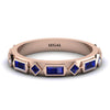 Sapphire Baguette & Princess Eternity Band - Andrea No. 74