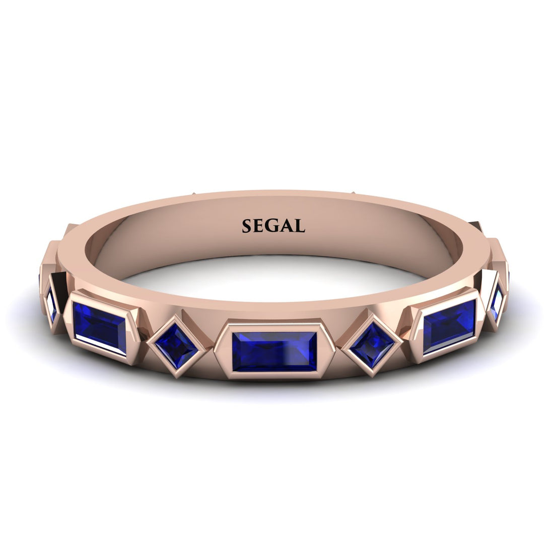 Sapphire Baguette & Princess Eternity Band - Andrea No. 74