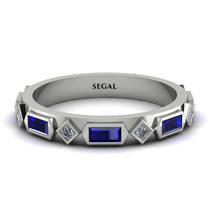 Sapphire Baguette & Princess Eternity Band - Andrea No. 63 image 1