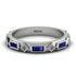 Sapphire Baguette & Princess Eternity Band - Andrea No. 63 image 1
