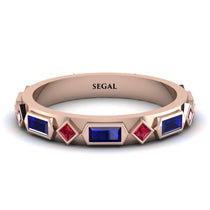 Sapphire Baguette & Princess Eternity Band - Andrea No. 71 image 1