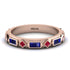 Sapphire Baguette & Princess Eternity Band - Andrea No. 71