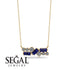 Sapphire Baguette Necklace Mix - Kinley No. 61