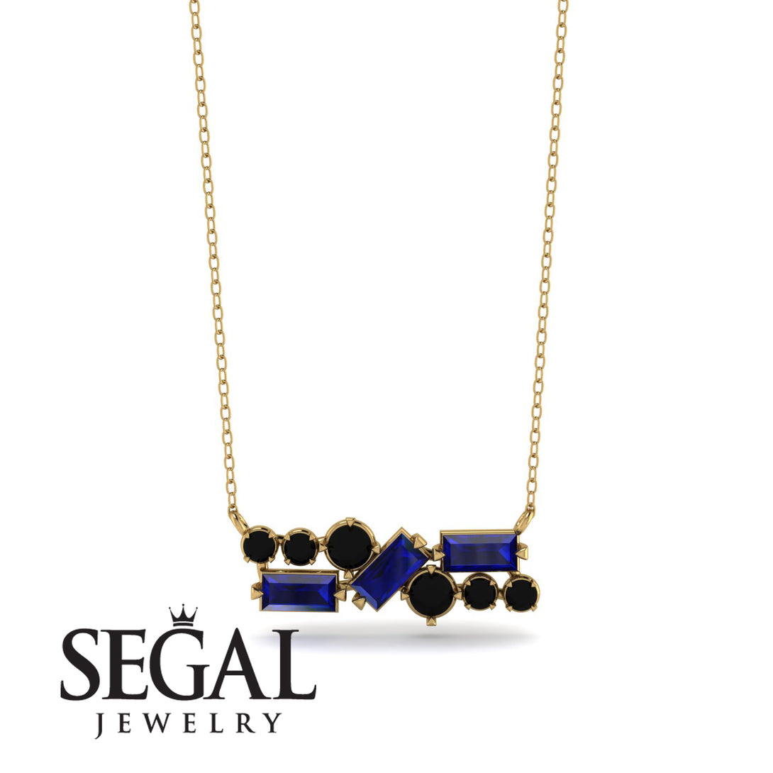 Sapphire Baguette Necklace Mix - Kinley No. 67