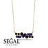 Sapphire Baguette Necklace Mix - Kinley No. 67