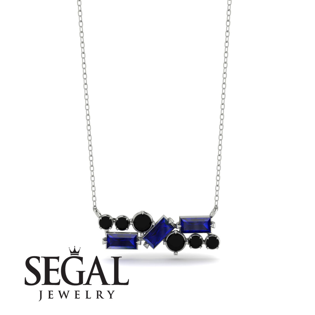 Sapphire Baguette Necklace Mix - Kinley No. 69