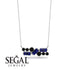 Sapphire Baguette Necklace Mix - Kinley No. 69