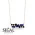 Sapphire Baguette Necklace Mix - Kinley No. 68