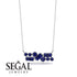 Sapphire Baguette Necklace Mix - Kinley No. 75