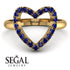 Sapphire Heart Ring - Lia No. 13