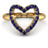 Sapphire Heart Ring - Lia No. 13