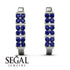 Sapphire Minimalist Earrings - Elliot No. 15
