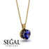 Sapphire Necklace With Hidden Halo - Adaline No. 43 image 2