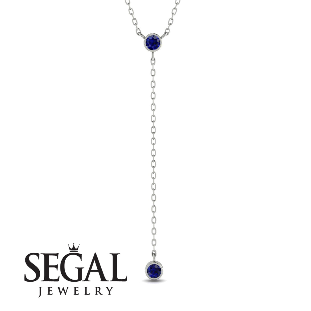 Sapphire Tie Necklace - Alma No. 15