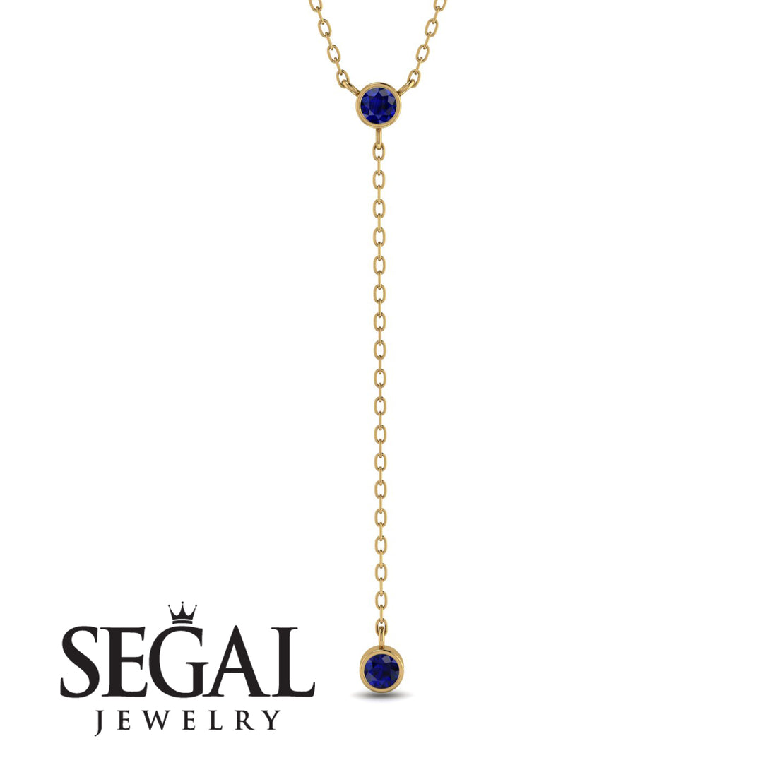 Sapphire Tie Necklace - Alma No. 13